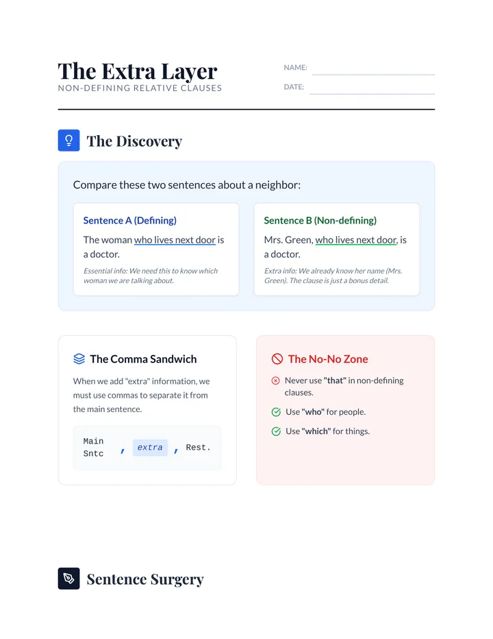 Extra Layer Handout