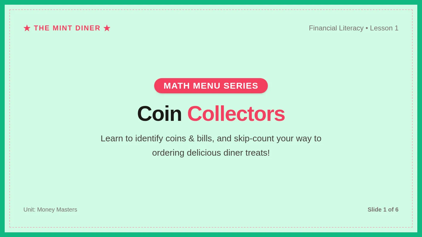 Coin Collectors Slides