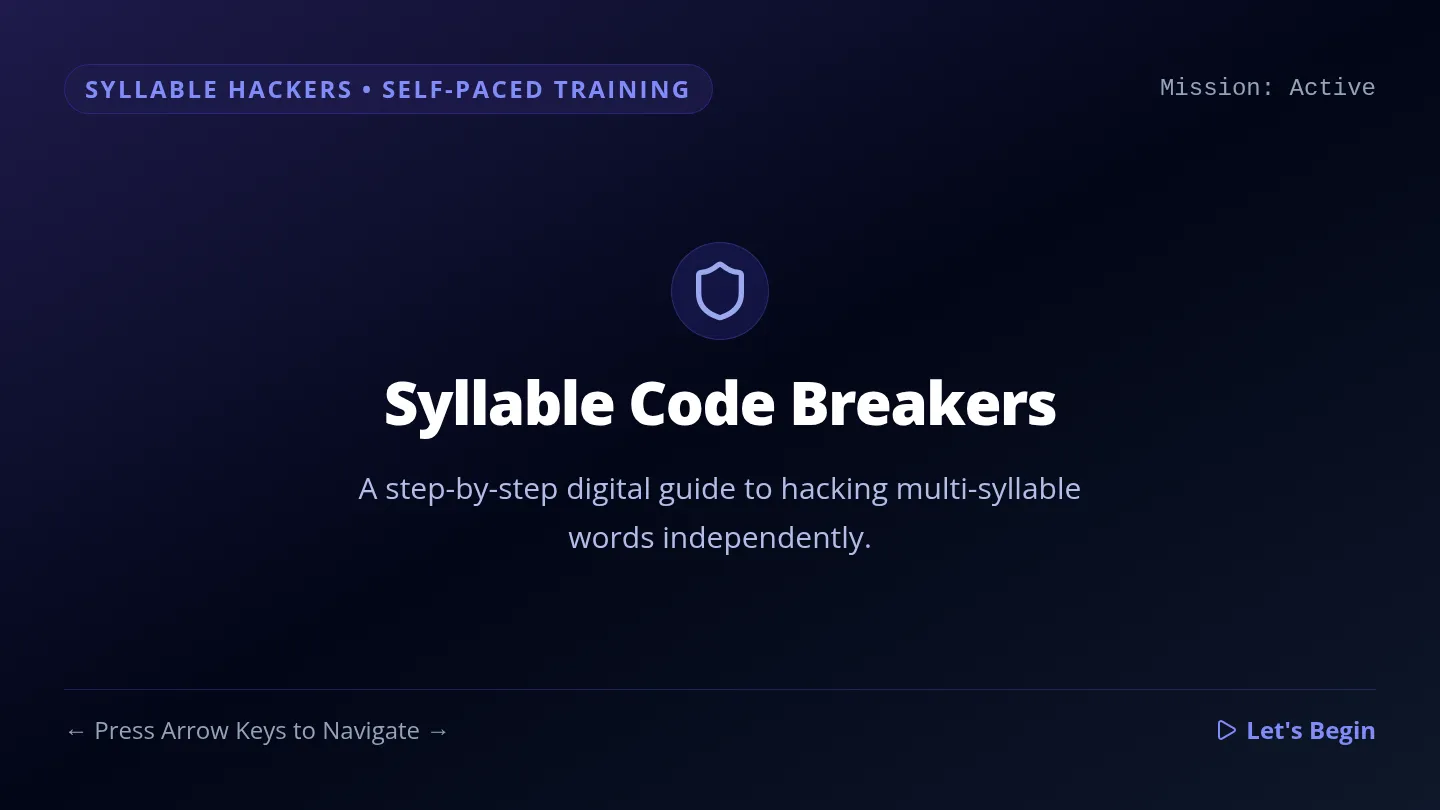 Syllable Hackers Slides