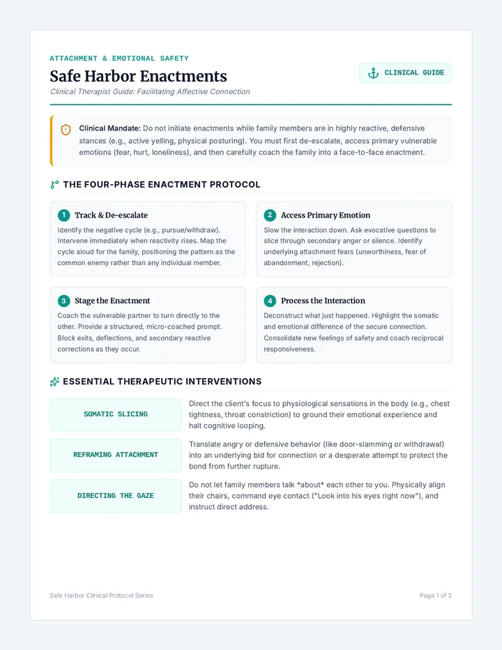 Safe Harbor Therapist Guide