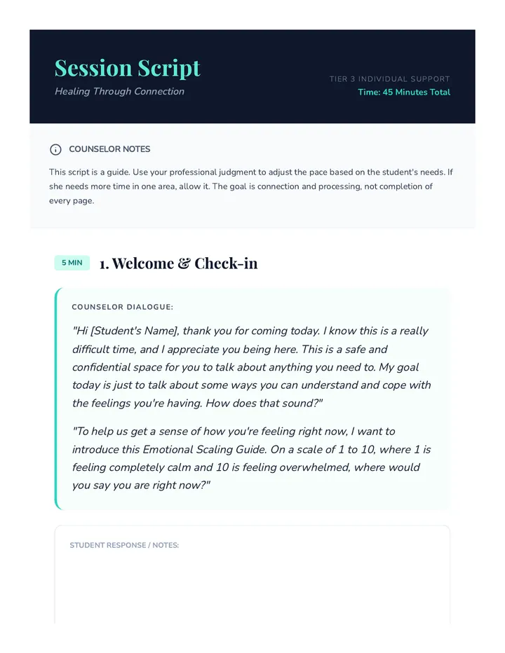 Session Script Facilitation Guide