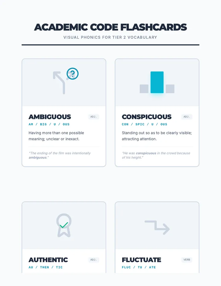 Academic Code Flashcards