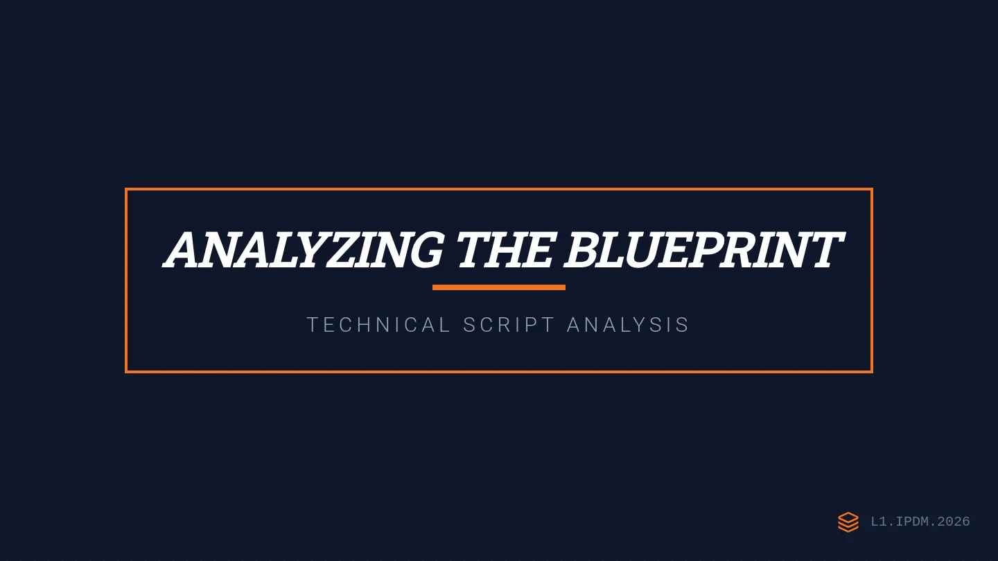 Analyzing the Blueprint Slides