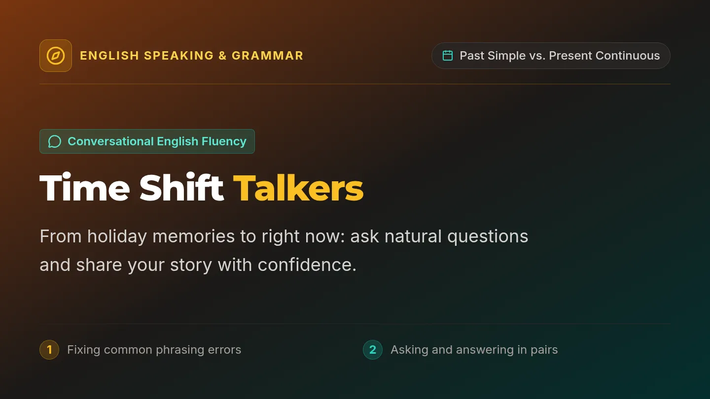 Time Shift Talkers Slides