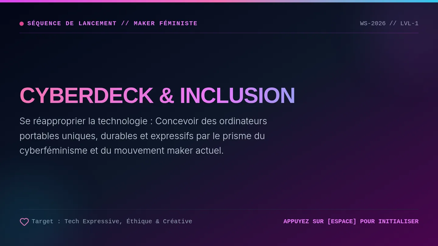 Diapositives de Lancement Cyberdeck