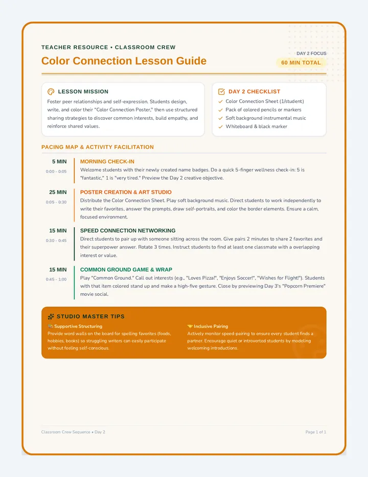 Color Connection Teacher Guide