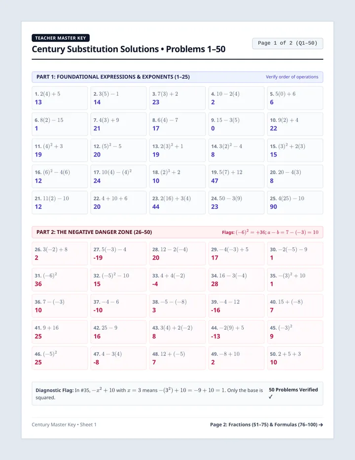 Century Swap Answer Key