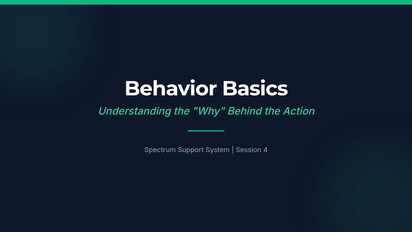 Behavior Basics Slides