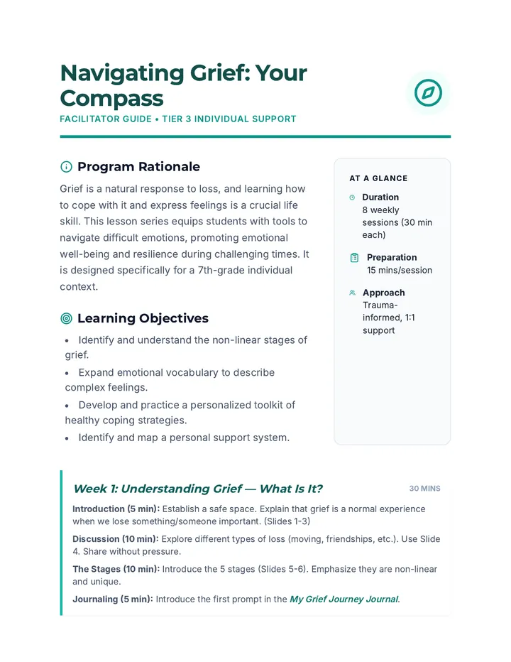 Grief Compass Facilitator Guide
