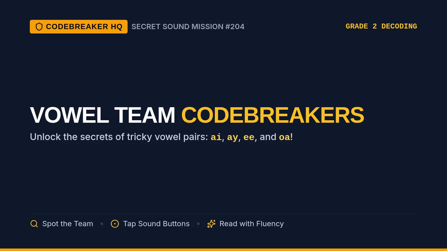 Vowel Codebreakers Slide Deck