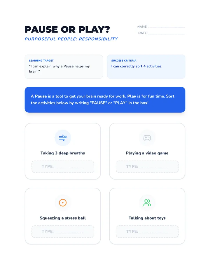 Pause vs Play Activity