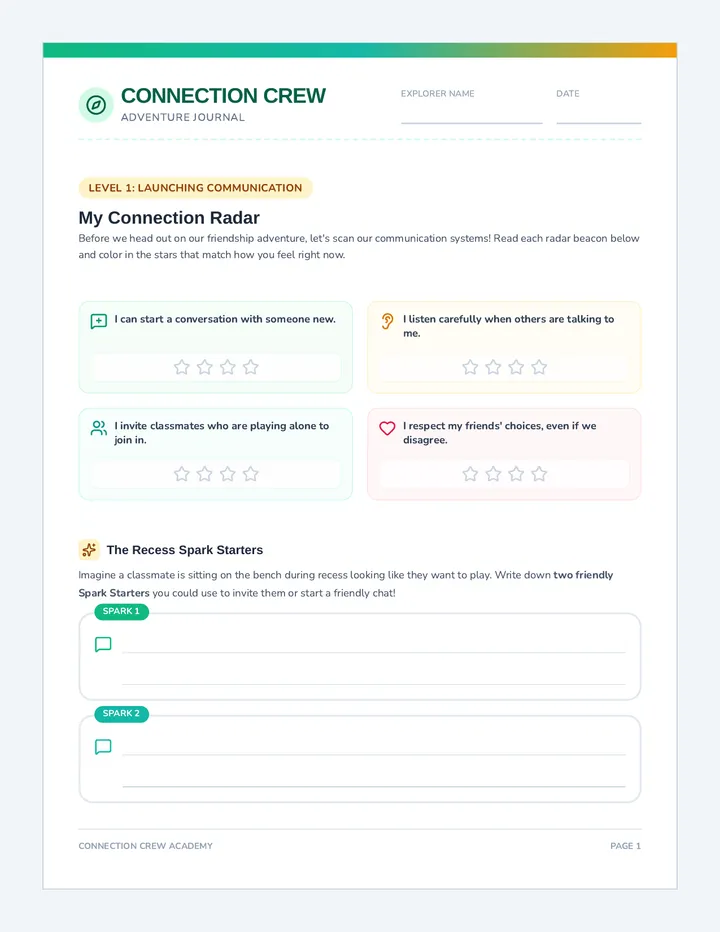 Connection Crew Journal