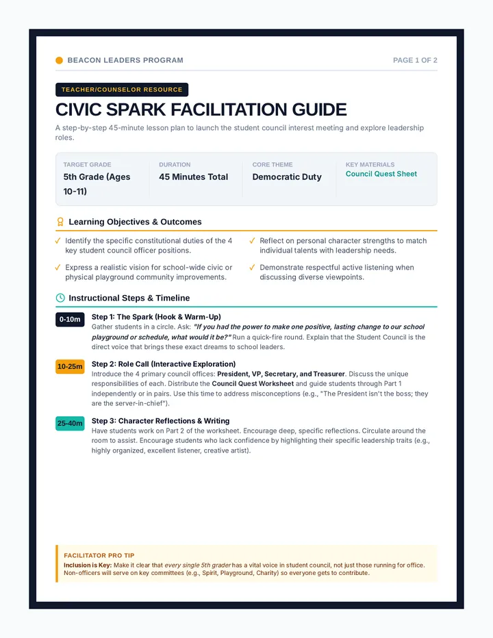 Civic Spark Facilitation Guide