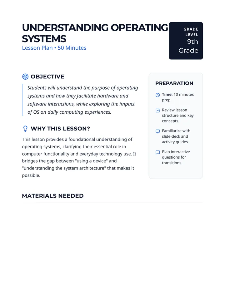 Why Do Operating Systems Exist • Lesson • Lenny.com