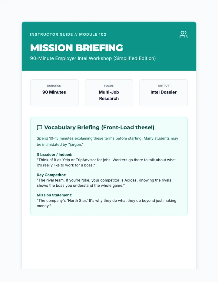 Mission Briefing Facilitator Guide