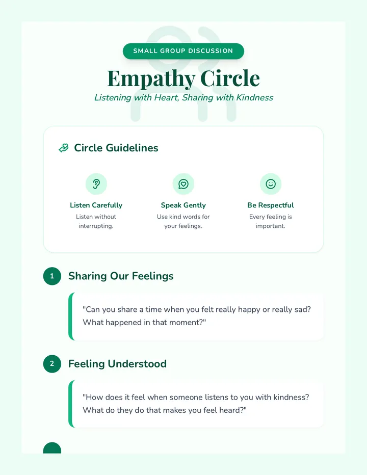 Empathy Circle Discussion Guide