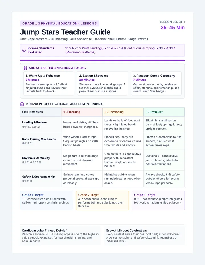 Jump Stars Teacher Guide