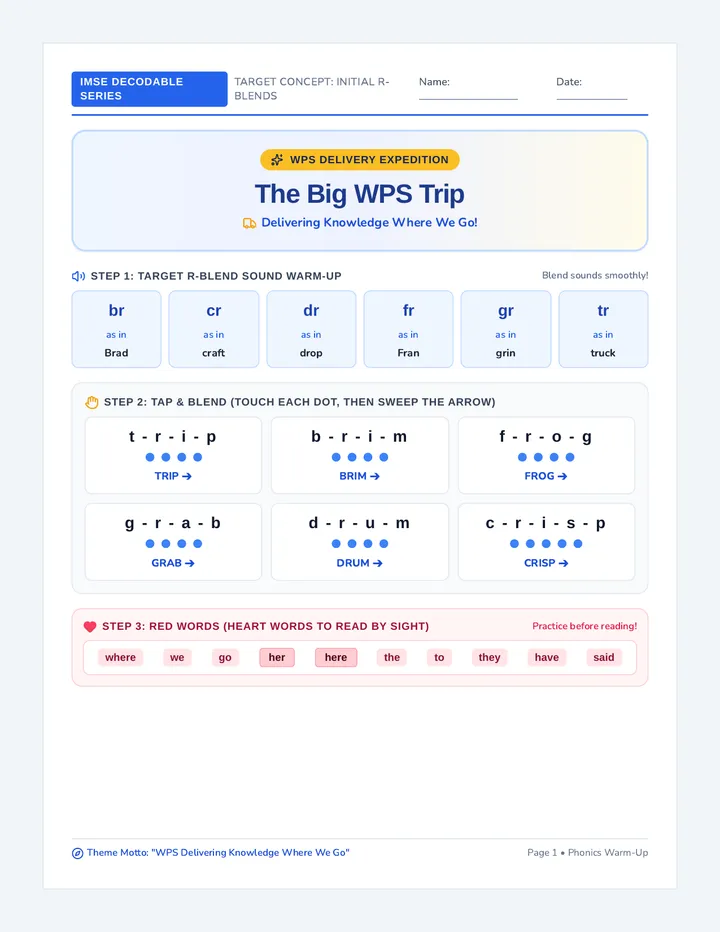 Knowledge Express Decodable Reader