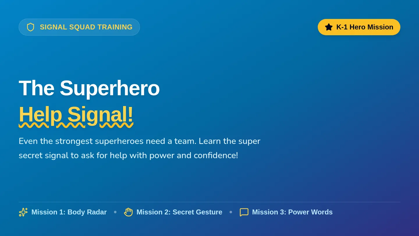 Superhero Signals Slide Deck