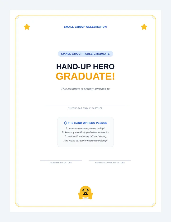 Hero Graduation Printable