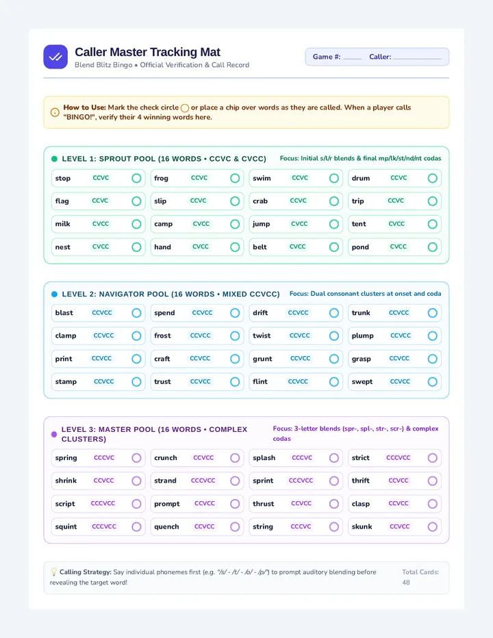 Blend Blitz Calling Cards