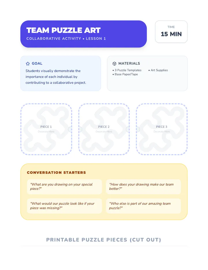 Team Puzzle Activity