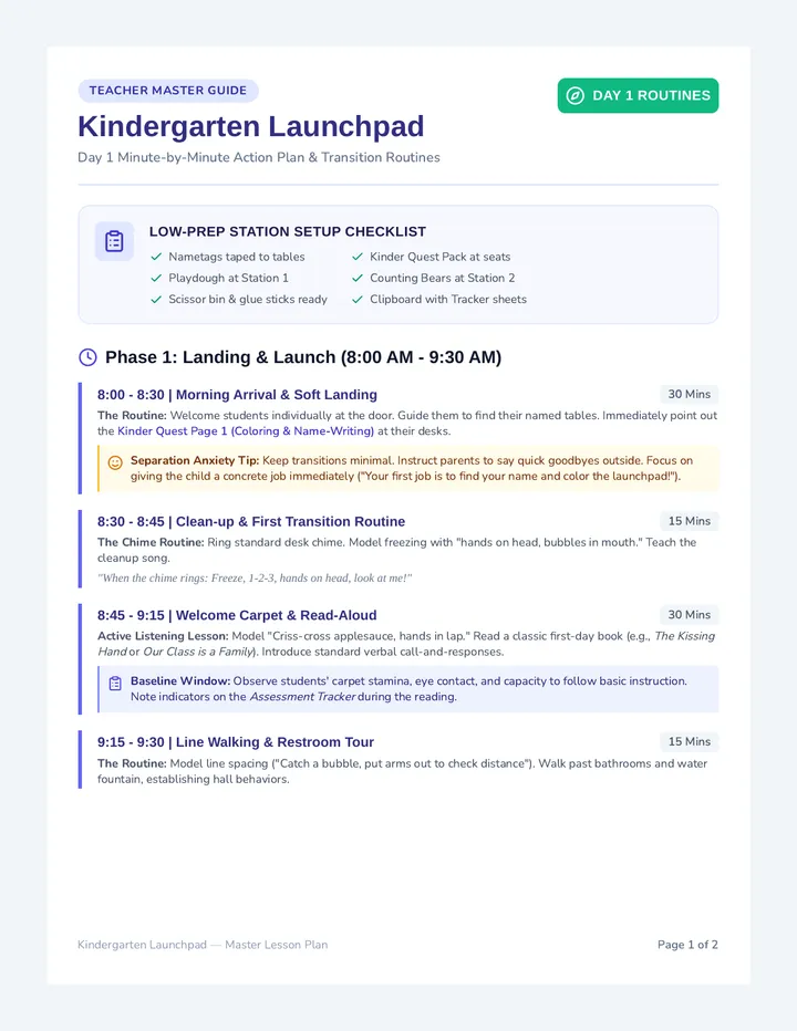 Kindergarten Launchpad • Lesson • Lenny.com