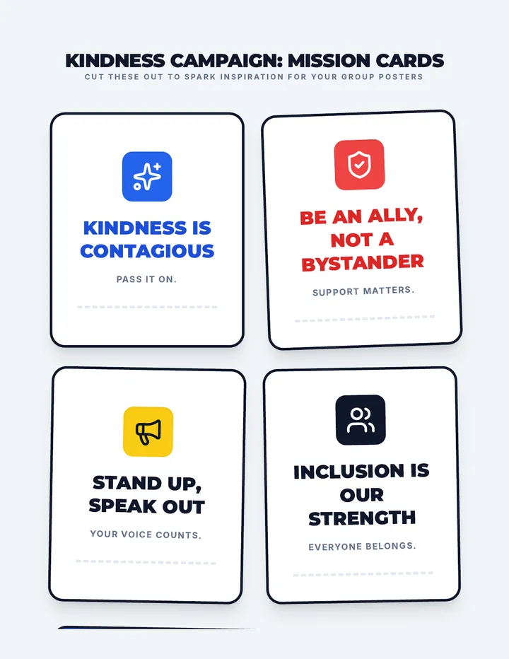 Kindness Campaign Cards
