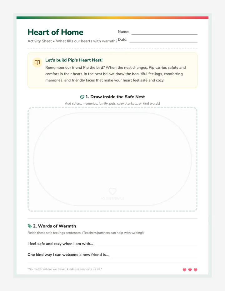 Heart of Home Worksheet