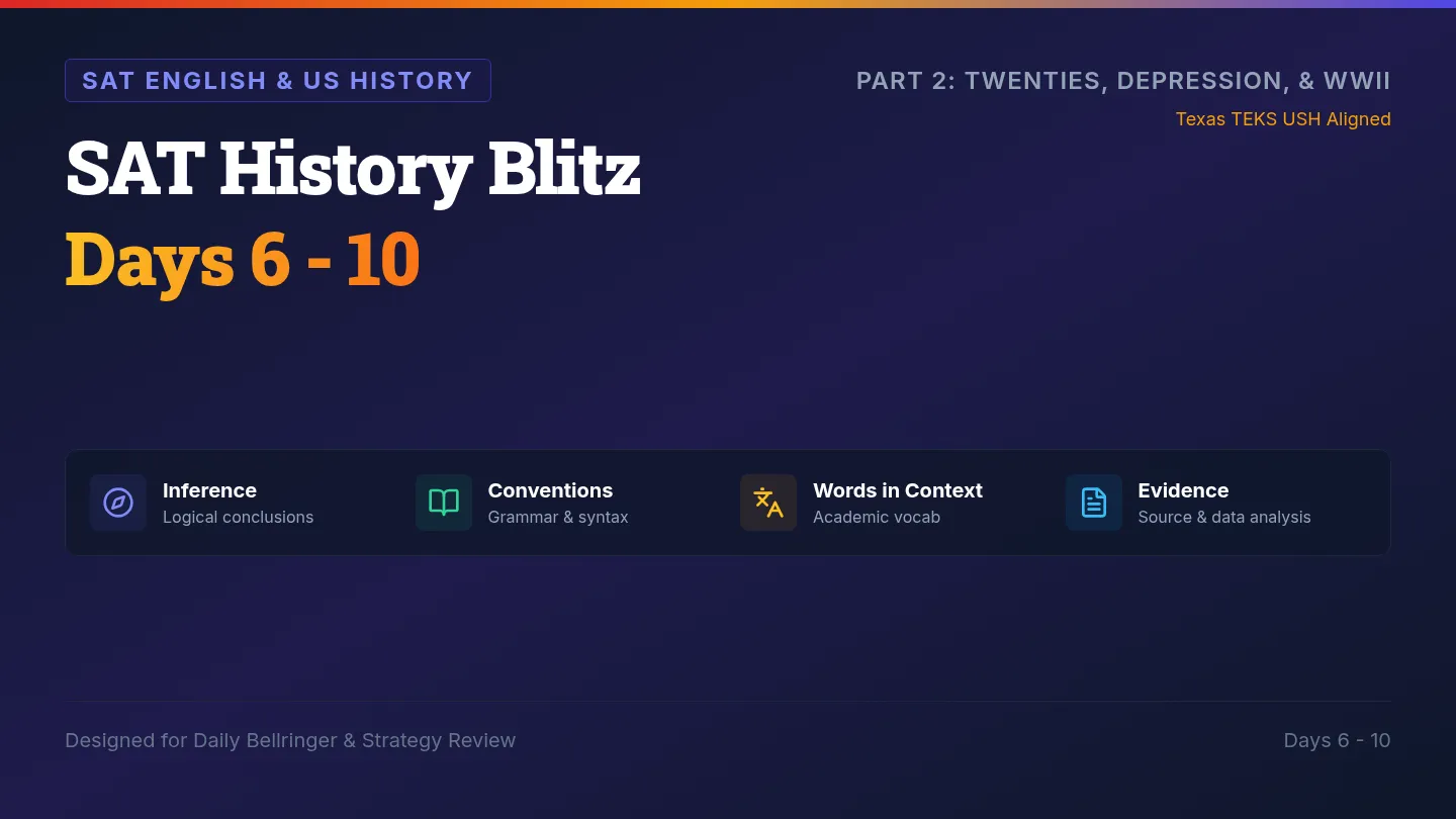 SAT History Deck 2 Slides