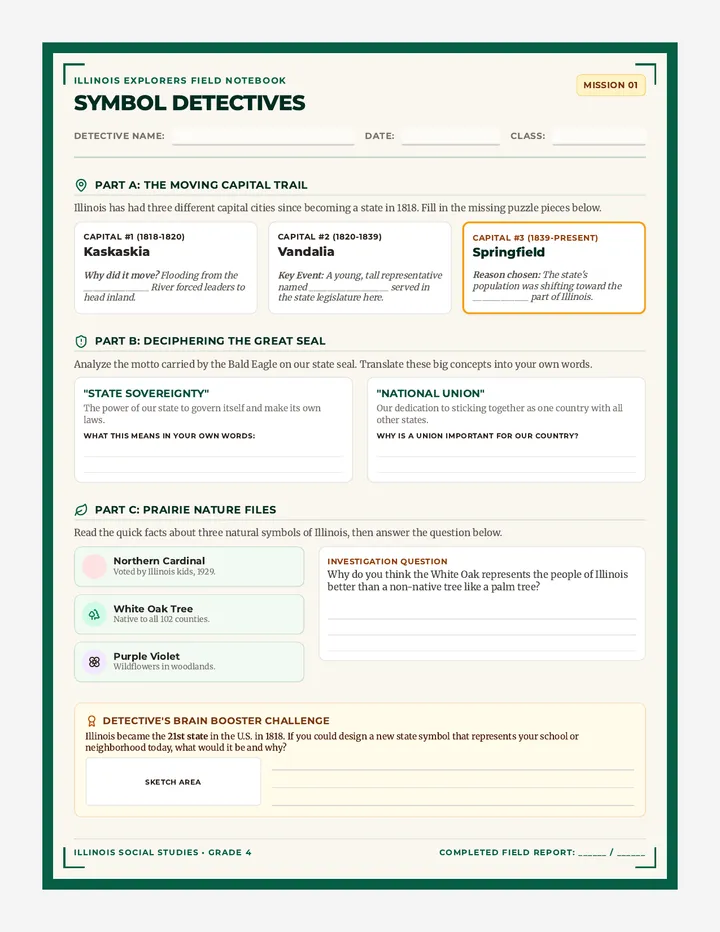 Symbol Detectives Worksheet