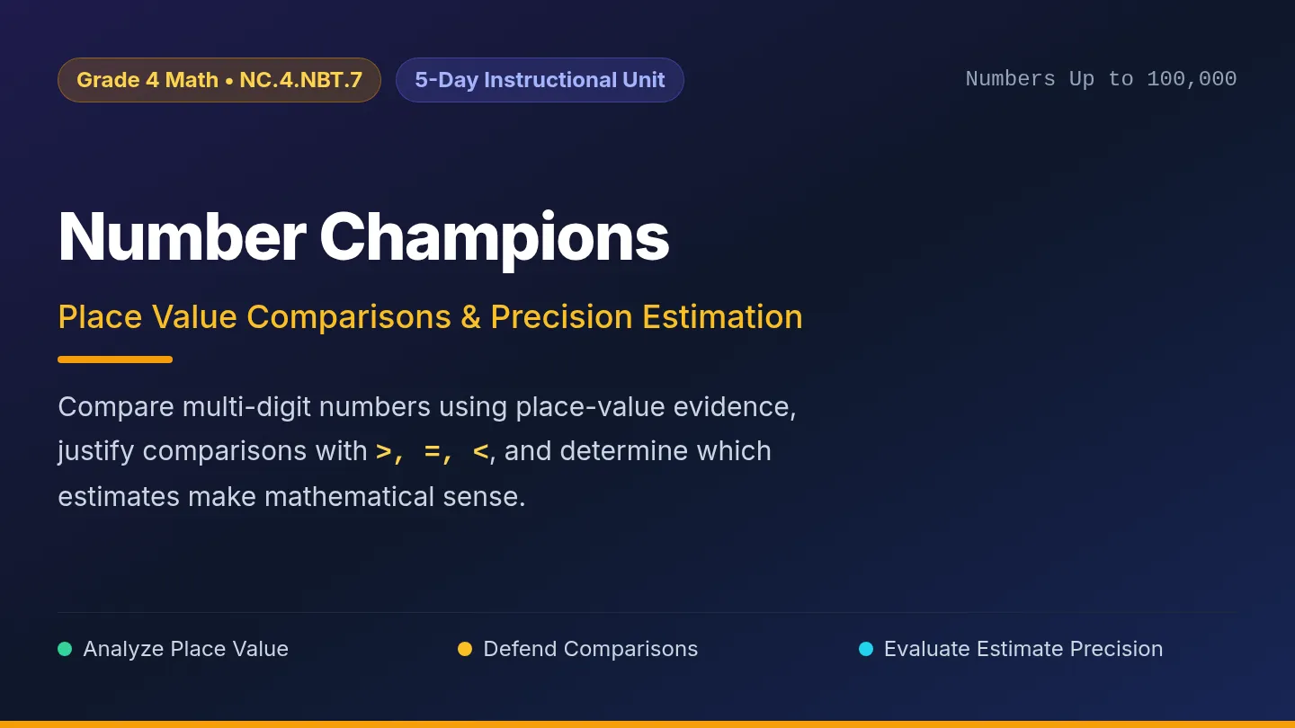 Number Champions Slides