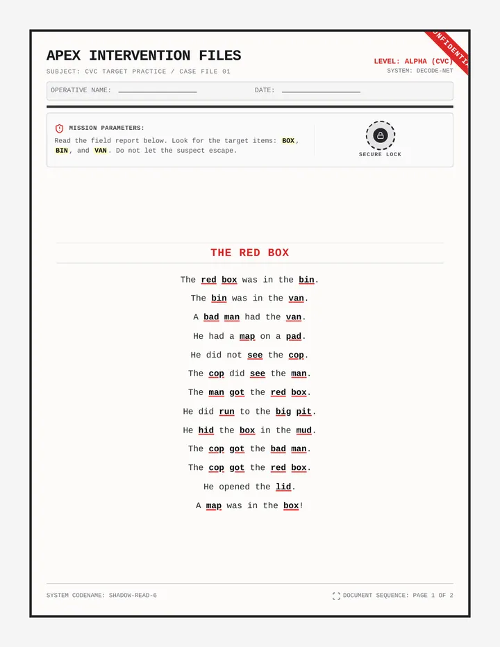 Red Box Dossier