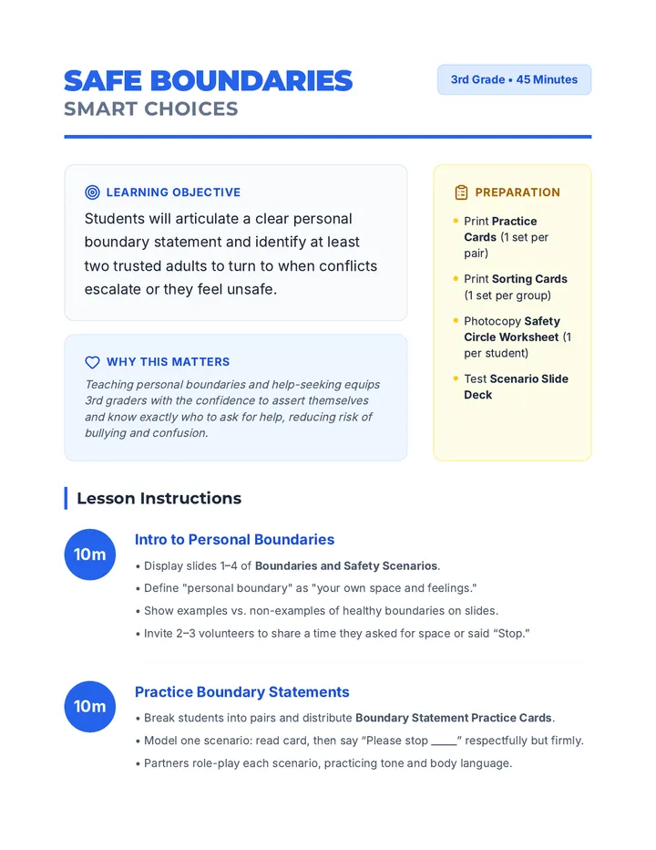 Boundaries Facilitator Guide