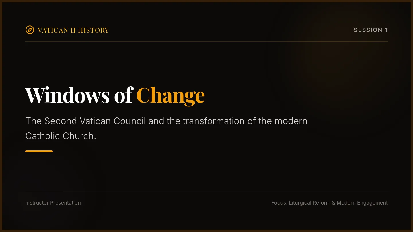 Windows of Change Slides