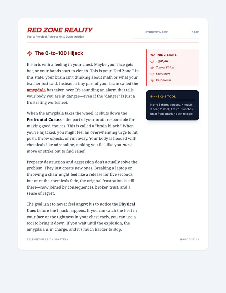 Red Zone Reality Article