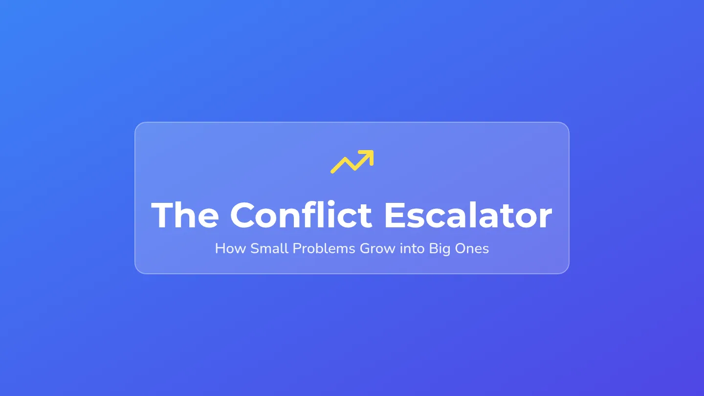 Conflict Escalator Slides