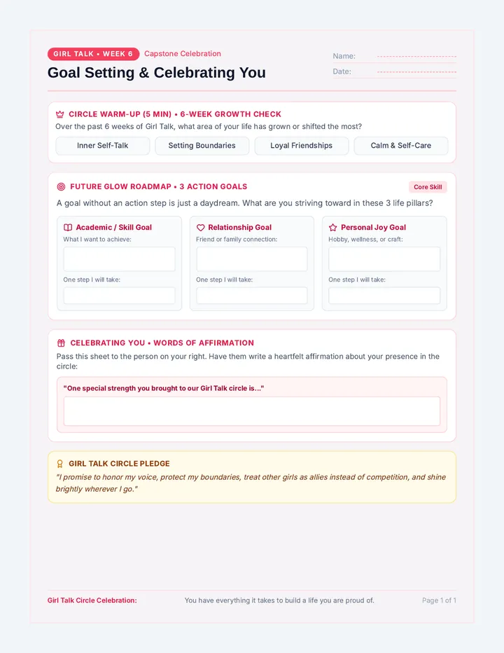 Future Glow Vision Sheet