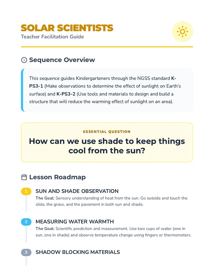 Solar Scientists Teacher Guide