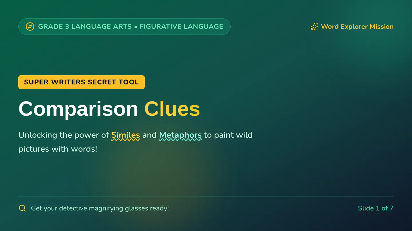 Comparison Clues Slides