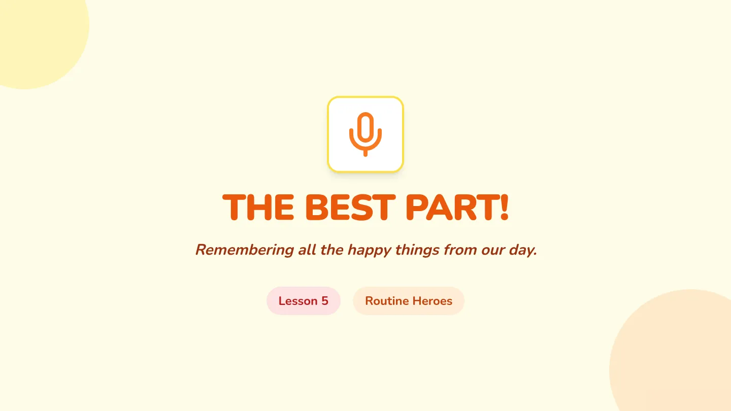 Best Part Recap Slides