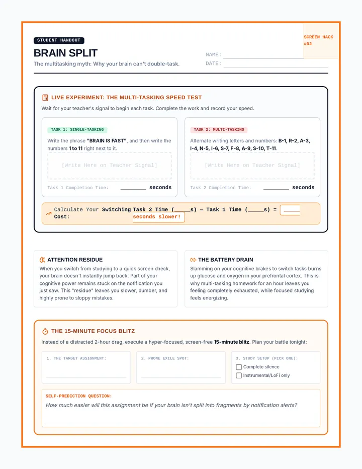 Brain Split Handout
