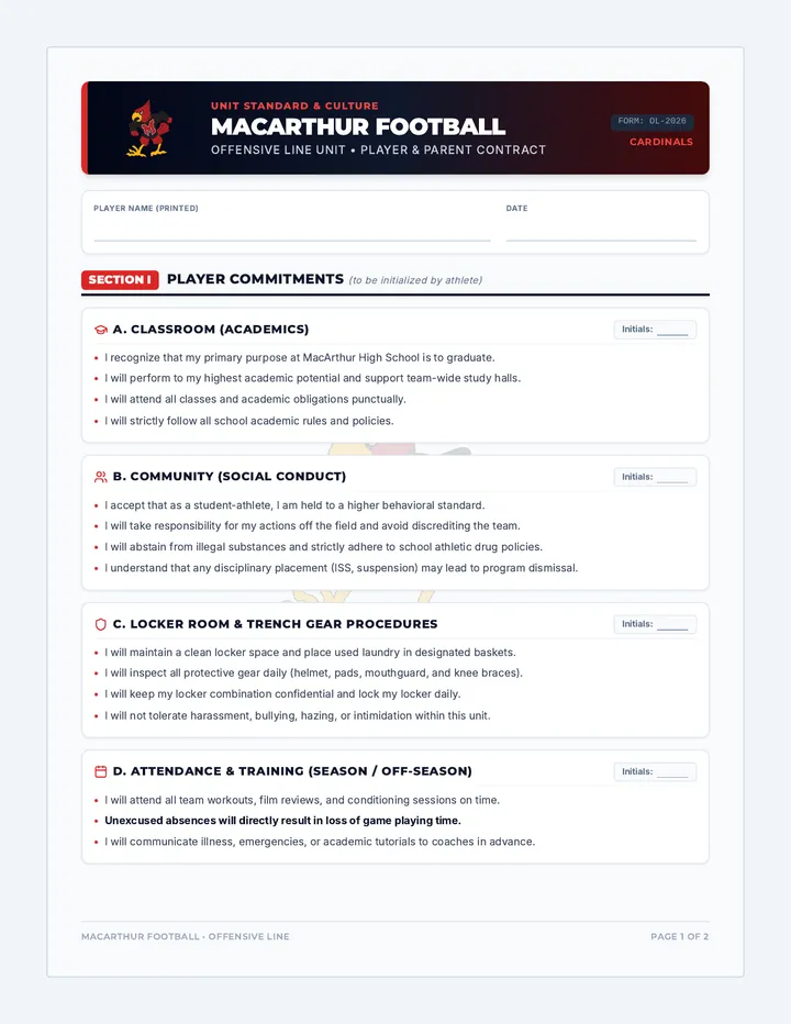 Trench Commitment Contract