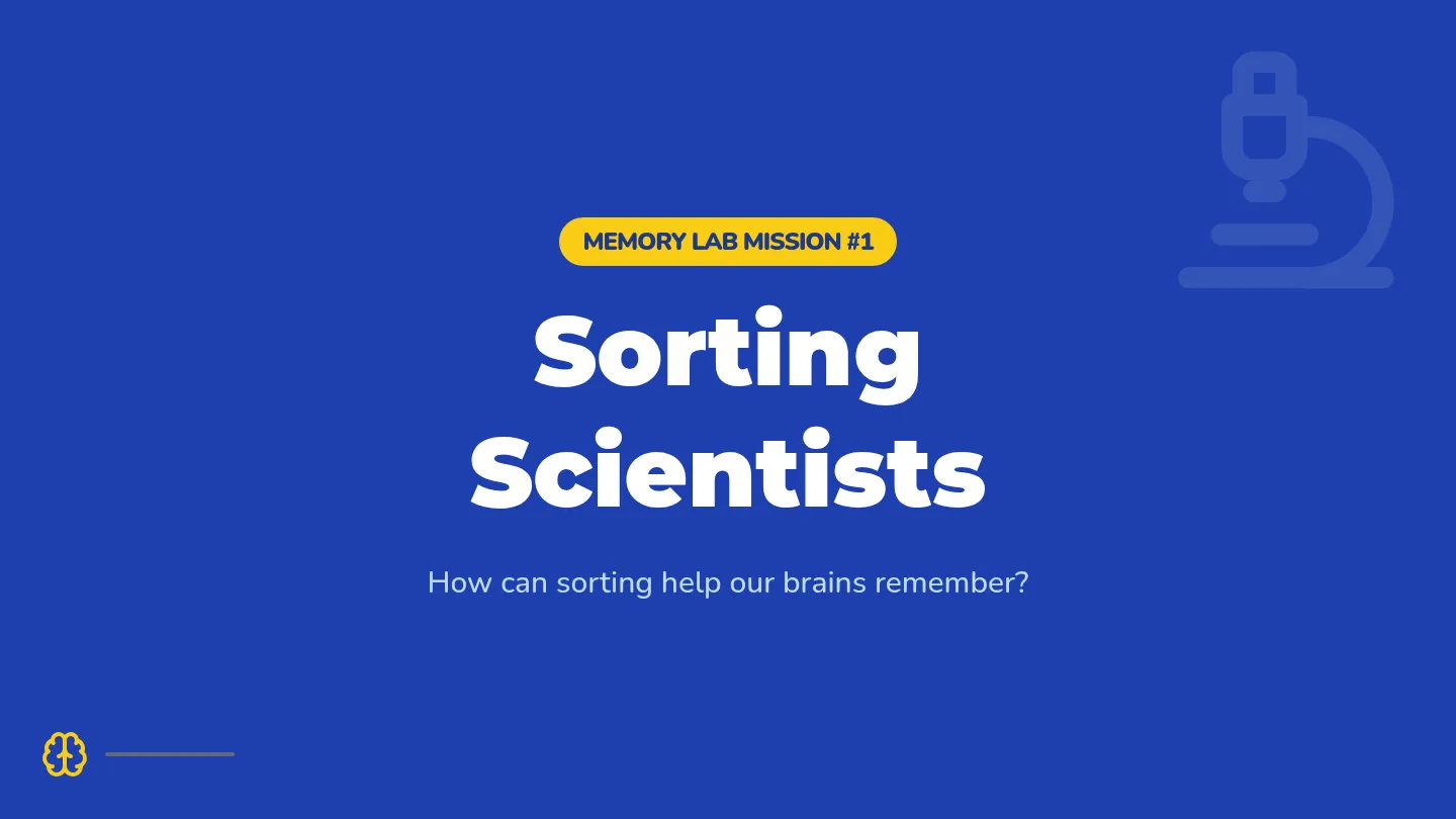 Sorting Scientists Slides