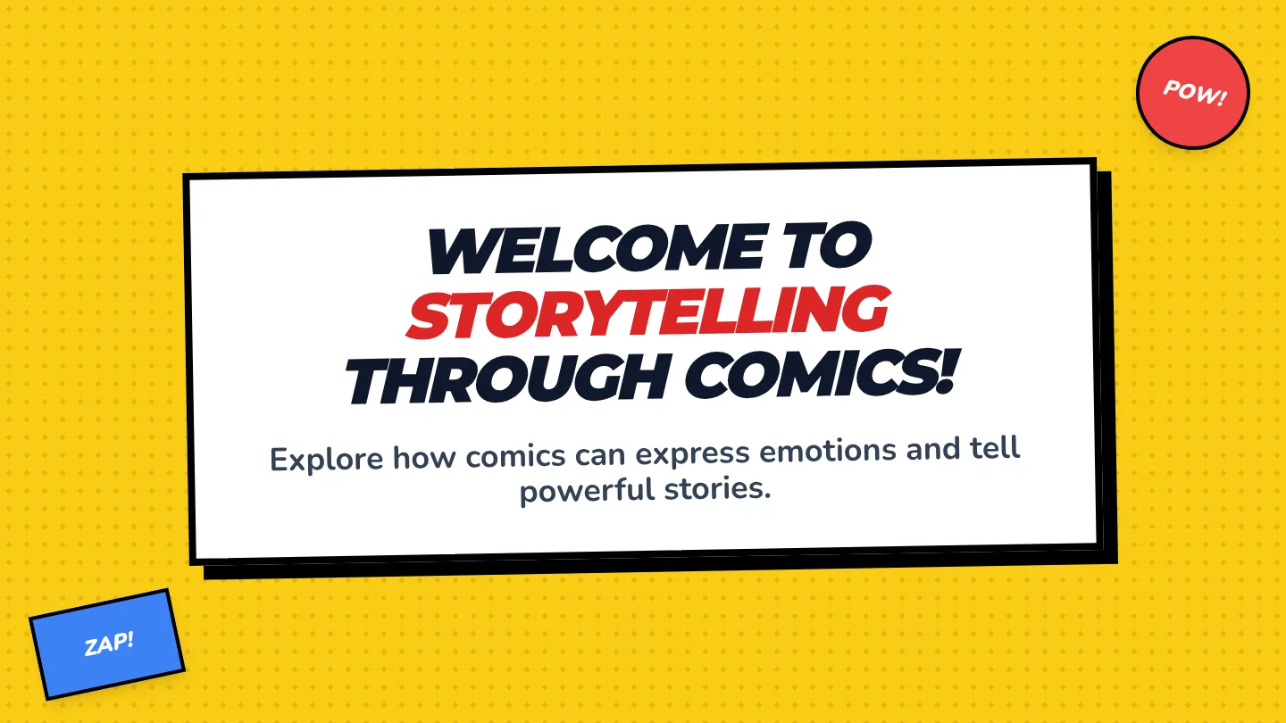 Comic Creation Slide Deck