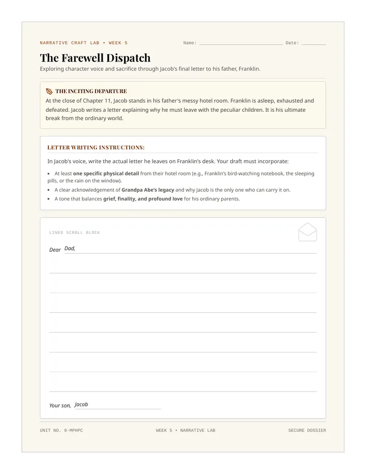 Farewell Dispatch Activity