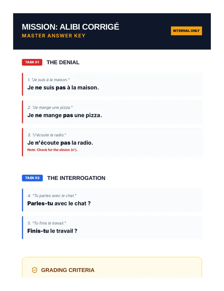 Alibi Syntax Answer Key