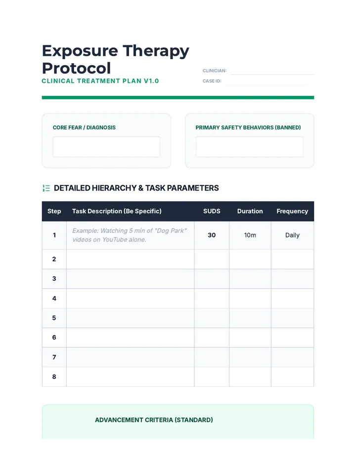 Final Exposure Protocol Template
