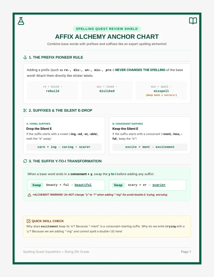 Affix Alchemy Review Sheet