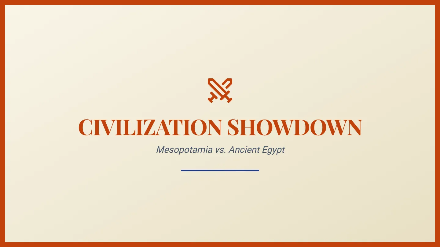 Civilization Showdown Slides